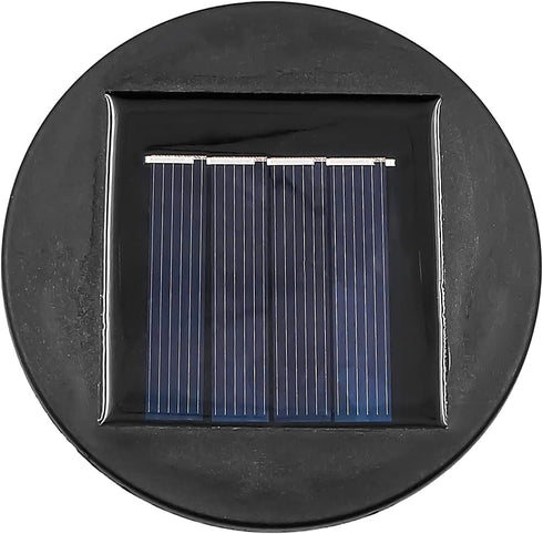 Solar LED Light Replacement Top Part Panel 4 Packs, Solar Panel Lantern Lid Light Bulb Accessories Battery Box, for Outdoor Stake Light Lanterns D...