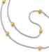 COOLSTEELANDBEYOND Stainless Steel Two-row Doubel Chain Anklet Bracelet with Charms of Balls Gold and Silver...
