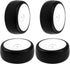 Plastic Wheel Rims 12mm Hex Hub & Rubber Tires w/Foam Compatible with HSP Tamiya HPI Kyosho 1/10 On-Road Touring Car WLtoys 1/14 144001 RC 1/18 A9...