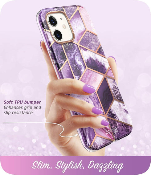 i-Blason Cosmo Series Case for iPhone 12, iPhone 12 Pro 6.1 inch (2020 Release), Slim Full-Body Stylish Protective Case with Built-in Screen Prote...