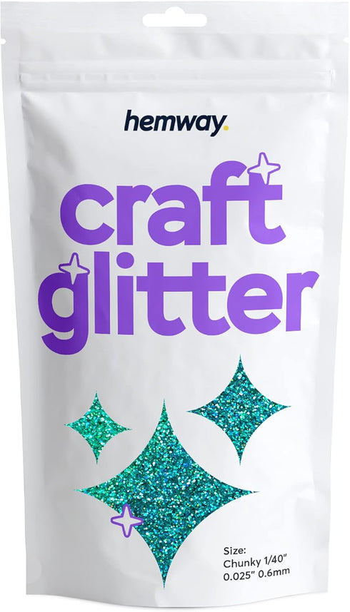Hemway Craft Glitter 100g / 3.5oz Glitter Flakes for Arts Crafts Tumblers Resin Epoxy Scrapbook Glass Schools Paper Halloween Decorations - Chunky...