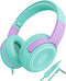 ELECDER Kids Headphones, S8 Wired Headphones for Kids with Microphone for Boys Girls, Adjustable 85dB/94dB Volume Limited, 3.5 mm Jack for/Kindle/...