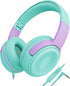 ELECDER Kids Headphones, S8 Wired Headphones for Kids with Microphone for Boys Girls, Adjustable 85dB/94dB Volume Limited, 3.5 mm Jack for/Kindle/...