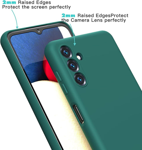Samsung Galaxy A13 5G (Not for 4G) Case, Liquid Silicone Case with Microfiber Lining Thickening Shockproof Design Soft Gel Rubber Phone Case Cover...