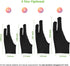 OTraki 4 Pack Artists Gloves 2 Finger Artist Glove Anti Smudge Glove Drawing Gloves for Paper Sketching, Pad Monitor, Graphics Tablet, Universal f...