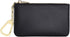 Premium Genuine Full Grain Leather Mini Coin Purse Keychain Pouch Card Holder for Men Women (Black)...