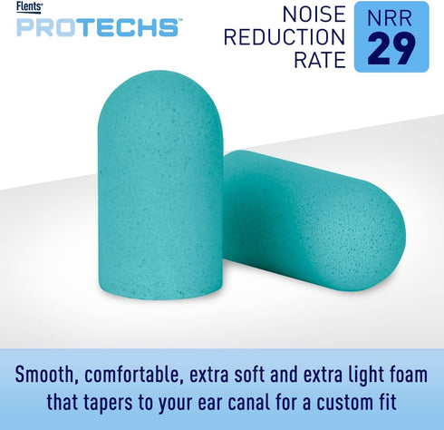 Flents Super Sleep Comfort Foam Ear Plugs/Earplugs | 10 Pair | Case Included | NRR 29 | Made in The USA...