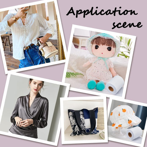 GORGECRAFT Light Weight Non-Woven Fusible Interfacing 3.94" x 21.87Ys White Iron-On Polyester Apparel Single-Sided Interfacing for Sewing Quilting...