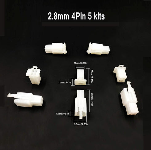 400Pcs 2.8mm 2 3 4 6 9 Pin Automotive Electrical Wire Connector Male Female Socket Plug Header Crimp Wire Terminals Kit for Boat, Car, Motorcycle...