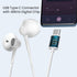 USB C Wired Headphones 4 Pack, Type C Earbuds HiFi Stereo Earphones with Microphone, Remote Control in Ear Headset for Samsung Galaxy S23 S22 S21 ...