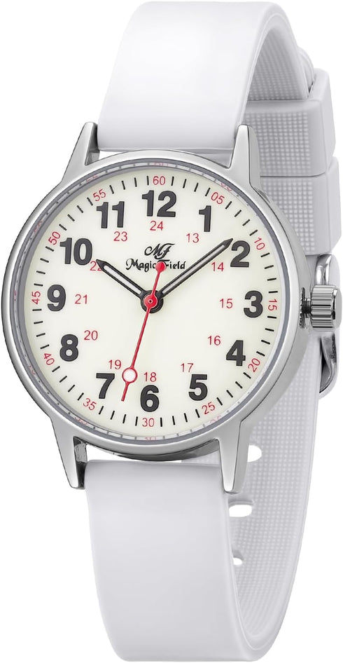 ManChDa Nurse Watch Nursing Watch Medical Watch for Women Waterproof Watch with Second Hand Easy to Read Watch Military Time Watch Luminous Watch ...