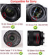 D3500 Lens Cap (55mm) Compatible for Nikon D3500 D7500 w/AF-P 18-55mm Lens, Compatible for Sony FE 28-70mm Lens (2 Pack)...