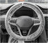50 PCS Disposable Steering Wheel Cover, Transparent Plastic Steering Wheel Protector with Elastic Band, Universal Clear Steering Wheel Cover, Inte...