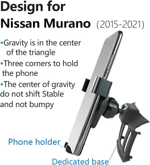 Car Phone Holder for 2015-2024 Nissan Murano Auto Accessories Navigation Bracket Interior Decoration Mobile Cell Phone Mount...