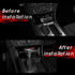 auovo Gear Shift Knob Trim for Charger Accessories Challenger 2015-2023 / Durango 2016-2023 ABS Interior Decoration Gear Shifter Cover (Black)...
