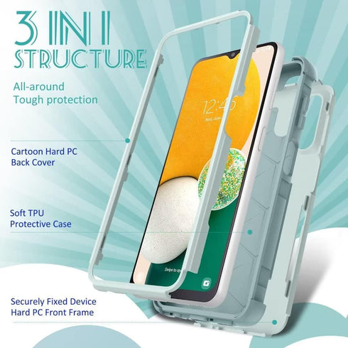 for Galaxy A14 5G Phone Case Protective Designer Cool Funny Coffee Skeleton Cute Cases for Women Girls Shockproof Drop Protection Rugged Heavy Dut...