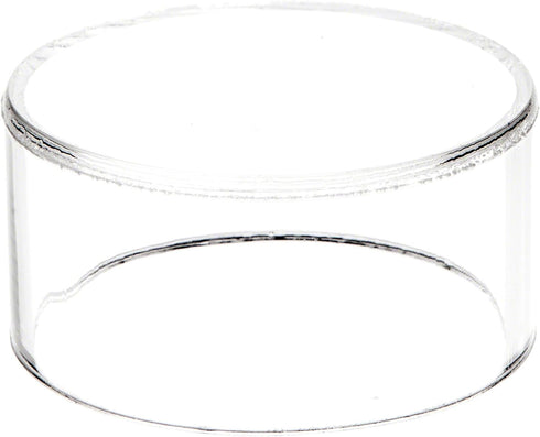Plymor Clear Acrylic Round Cylinder Display Riser, 1.5" H x 3" D...