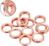 12PCS Car Oil Drainage Gasket, 17mm Auto Copper Crush Washer Oil Drain Plug Gasket, fits Versa Titan G25 G37, Replace 11026-JA00A, 11026-01M02, F4...