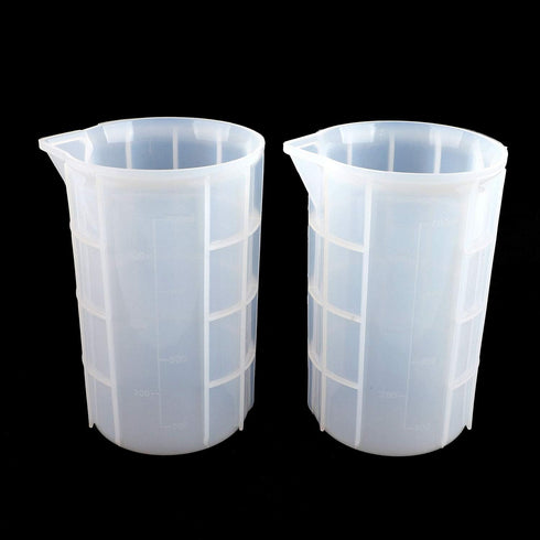 Gartful 700ml Extra Large Silicone Measuring Cups, Resin Mixing Cups for Epoxy, Jewelry Casting Molds, Acrylic Paint Pouring, Nonstick Reusable Cr...