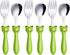ANNOVA Kids Silverware 6 Pieces Set Children's Flatware - Stainless Steel Cutlery - 3 x Safe Forks, 3 x Dinner Spoons - Safe Toddler Utensils With...
