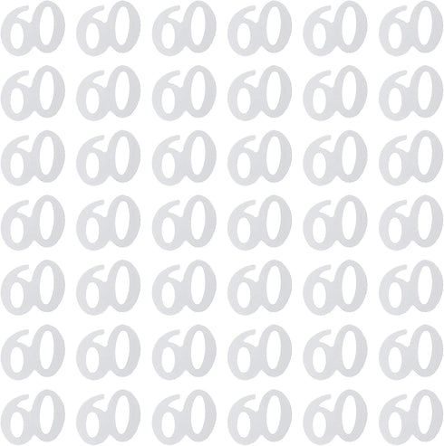 AMOSFUN 1200pcs Number 60 sequins confetti plastic confetti for 60th birthday party anniversary decoration(Silver)...