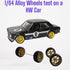A Pair White Alloy 1:64 Wheels,Scale Alloy Wheels Rubber Tires,Model Alloy and Accessories Tires Wheel Rubber Tire and Wheel Sets Wheels and Tires...