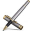 BEILUNER Ballpoint Pens, Stunning Silver Chrome Metal Pen with Golden Trim, Best Ball Pen Gift Set for Men & Women, Professional, Executive, Offic...