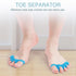2 Pcs Toe Spacers for Women and Men - Metatarsal Yoga Cushion - Therapeutic Stretchers for Plantar Fasciitis, Bunions, Silicone Toe Separators (Bl...