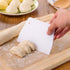 1Pc White Plastic Dough Scraper Cream Smooth Cake Flour Spatula Cutter Baking Pastry Tool Plastic Dough Scraper Tool,Essential Tool for Baking and...