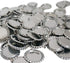 100 Pieces Flattened Bottle caps Double sided, Wholesale Bottle Caps Caps With Split Ring, Silver Bottle Caps Crafts Pendants, Necklaces, Jewelry...
