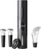 Electric Wine Opener, Automatic Bottle Corkscrew with Foil Cutter, Vacuum Stopper and Wine Aerator Pourer...