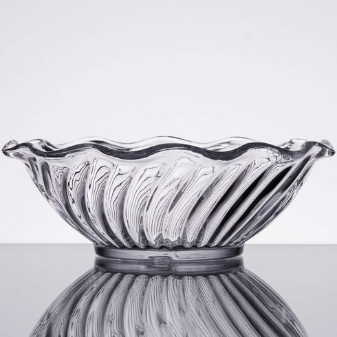 G.E.T. DD-60-CL-EC Clear 6 oz. Dessert Dish, Break Resistant Dishwasher Safe San Dessert Time Collection (Pack of 4)...