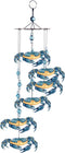 Sunset Vista Designs Kathy Hatch Great Outdoors Land and Sea Collection 18" Garden Wind Chime - Blue Crab...