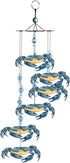 Sunset Vista Designs Kathy Hatch Great Outdoors Land and Sea Collection 18" Garden Wind Chime - Blue Crab...