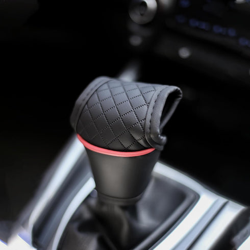 Leather Car Gear Shift Cover,Anti-Slip Automatic Shift Knob Cover Car Decoration,Universal Car Accessories for Women Interior Effectively Protects...