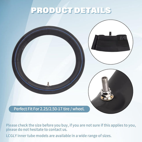 2.25/2.50-17 Heavy Duty Tire Inner Tube Compatible with Scooter mini bike,motorbikes,Wheelbarrows, Mowers, Hand Trucks ?Wagonsand and ractor, Gard...