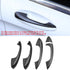 Qiilu Door Handle Covers Carbon Fiber Exterior Door Bowl Cover Trim for C Class W205 2015-2018 GLC X253 2016-2018...