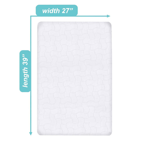 American Baby Company Waterproof Fitted Pack and Play Mattress Protector 39" x 27" - Quilted, Noiseless, Soft & Breathable Playpen and Pack n Play...