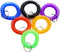 Pack of 6 Colorful Spring Spiral Wrist Coil Key Chain, Wristband Key Ring...