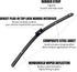 26"+18" Wiper Blades with 11" Rear Wiper Blade Set Replacement for 2015+ Audi A3 S3 2017+ RS3 2013+ Volkswagen GTI 2016+ Passat Windshield Wipers ...