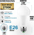 ILC LED Light Bulb 85W Equivalent, Color Changing Light Bulbs 2700K Warm White, Remote Control RGB 6 Modes, Timing, Sync, Dimmable E26 Screw Base ...