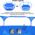 Small Animals Tent,Reptiles Cage,Breathable Transparent Pet Playpen Pop Open Outdoor/Indoor Exercise Fence,Portable Yard Fence (Upgrade Blue)...