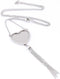 5pcs Tassel Chain Necklace Base Blanks Stainless Steel 25mm Heart Cabochon Pendant Bezel Setting Trays DIY Jewelry Making Supplies...