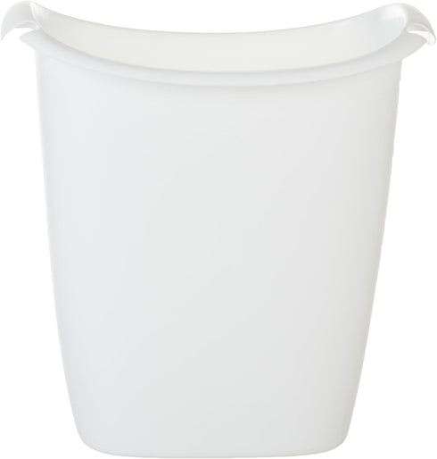 Rubbermaid Small Trash Can, Plastic, 3.5-Gallon/14-Court, White Wastebasket for Kitchen/Office/Bedroom/Bathroom...
