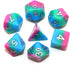 Dice Resin D&D Transparent Dice Set Fit Dungeons and Dragons DND RPG Pathfinder Role Playing Games Blue Green Rose 3 Layers Polyhedral Dice...