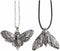 Wixine 2Pcs Skull Head Moth Necklace Animal Pendant Lady Necklace...