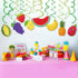 30Ct Tutti Frutti Hanging Swirl Decorations, Tropical Fruit Party Supplies, Summer Birthday Theme, Luau Kids Decor for First 1st Boys Girls Baby S...