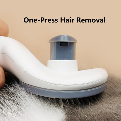 Cat Grooming Brush with Release Button Gently Removes Loose Undercoat, Tangles and Mats for Cats and Dogs Ideal for Long and Short Hair Suitable f...