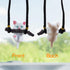 wonnU Cute Cat Car Pendant Hanging Ornament Rearview Mirror Charm Decoration for Car Decor Accessories...