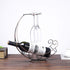 Homya Tabletop Metal Wine Bottle Rack Elevated Vertical Countertop Wine Glass Display Organizer, Dining Table Offers Wine Glasses as Gifts, Holds ...